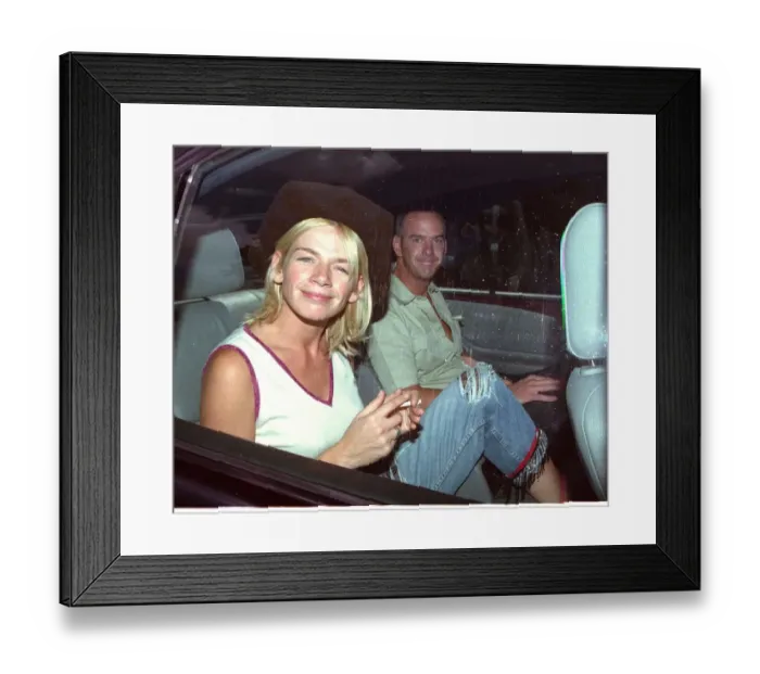 Framed Print : Zoe Ball with Fatboy Slim on their wedding day August 1999 Zoe Ball with Fatboy Framed Print : Zoe Ball with Fatboy Slim on their wedding day August 1999 Zoe Ball with Fatboy
