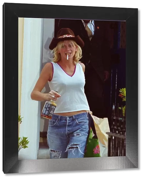 ZOE BALL AUGUST 1999 HEADING FOR HER WEDDING WITH NEW HUSBAND NORMAN COOK FATBOY SLIM