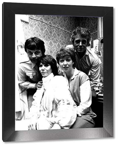 Actors Frazer Hines Judy Carne, Sheila Ferris and Mark Burns who are appearing i in