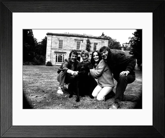 Framed Print : Norman Eshley, Vivien Heilbron, Kate O Mara and Doug Fisher who are appearing in Framed Print : Norman Eshley, Vivien Heilbron, Kate O Mara and Doug Fisher who are appearing in