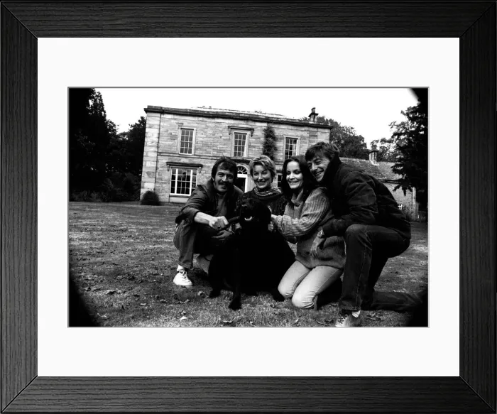 Framed Print : Norman Eshley, Vivien Heilbron, Kate O Mara and Doug Fisher who are appearing in Framed Print : Norman Eshley, Vivien Heilbron, Kate O Mara and Doug Fisher who are appearing in