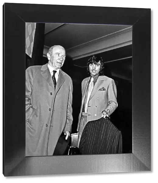 Sir Matt Busby Manager of Manchester United today accompanied George Best to appeal