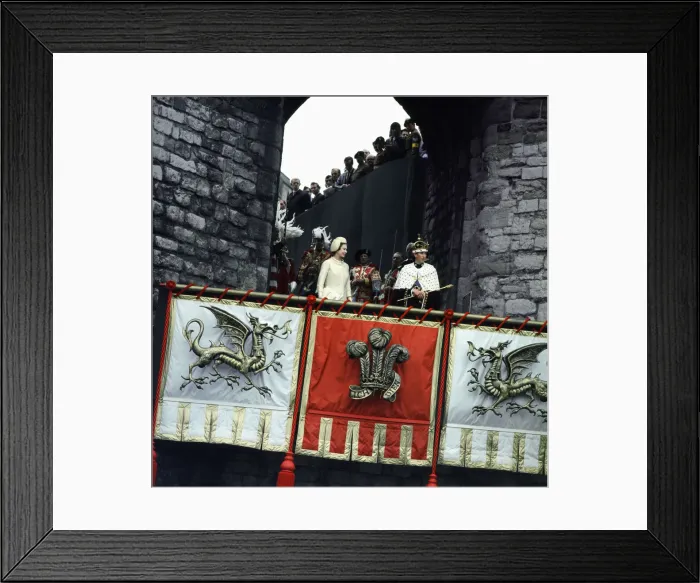 Framed Print : Investiture Ceremony of the Prince of Wales at Caernarfon Castle Framed Print : Investiture Ceremony of the Prince of Wales at Caernarfon Castle