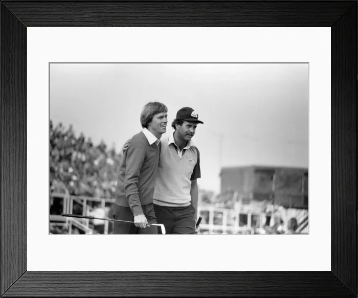 Framed Print : Bill Rogers, 29, from Texas, wins the 1981 Open golf championship at Sandwich, Kent