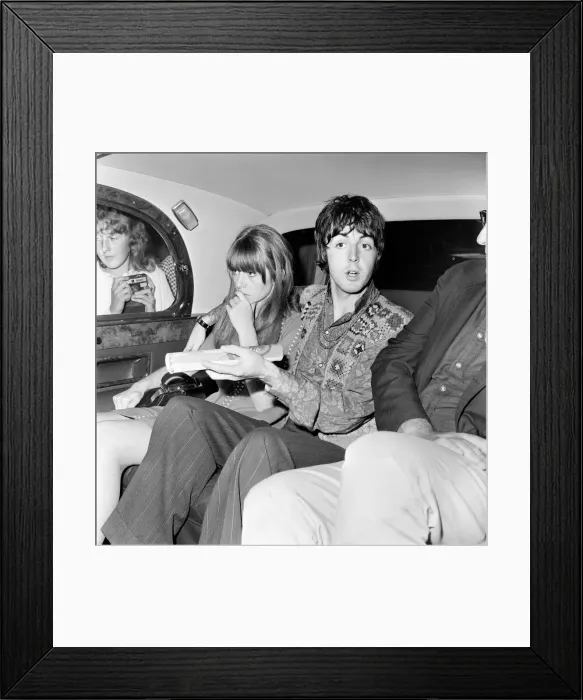 Framed Print : The Beatles in Bangor Wales to take part in a 10-day conference on Transcendental Framed Print : The Beatles in Bangor Wales to take part in a 10-day conference on Transcendental