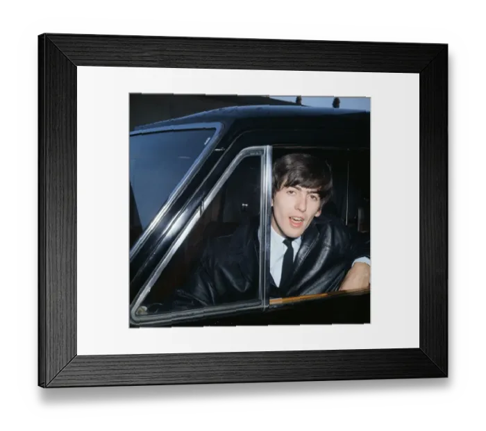 Framed Print : George Harrison in Portsmouth for the Beatles gig at the Guildhall 12th November 1963