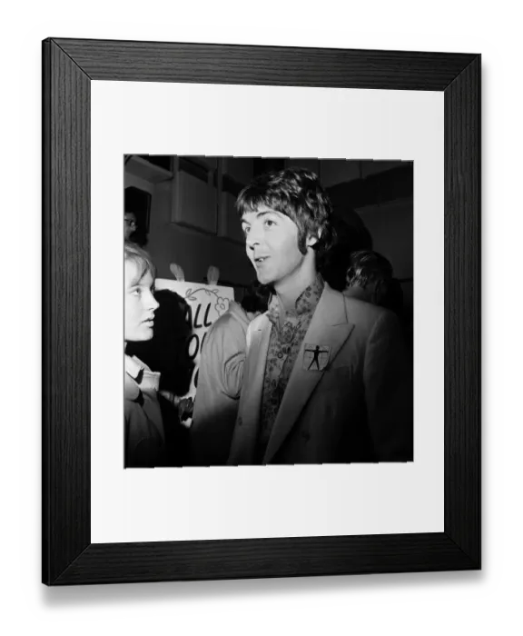 Framed Print : Press call for Our World, the first live global television link Framed Print : Press call for Our World, the first live global television link