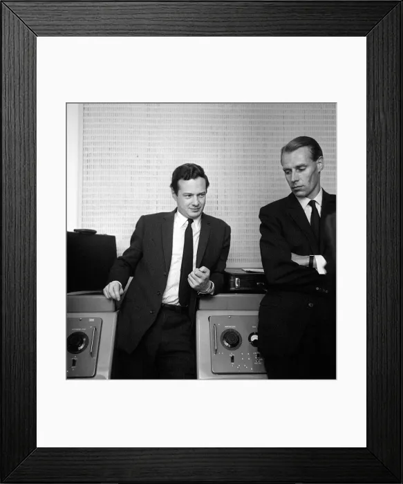 Framed Print : The Beatles manager Brian Epstein taken at the EMI Studios at Abbey Road St John