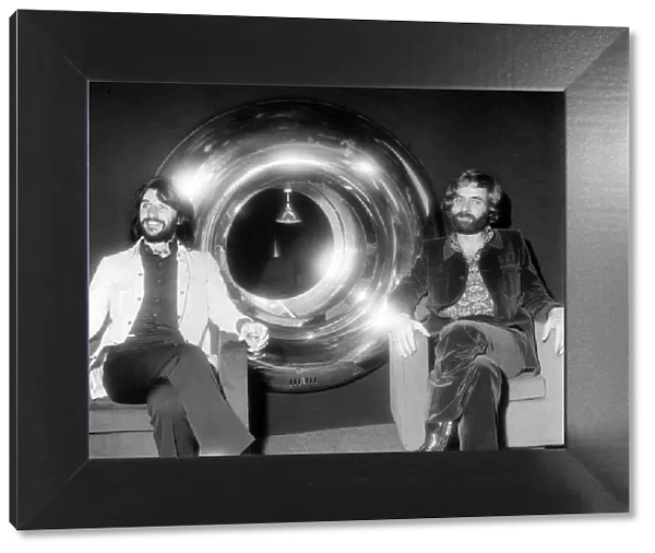 Former Beatles drummer Ringo Starr with designer Robin Cruickshank who is he is in