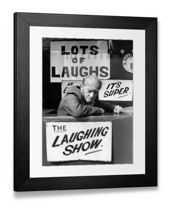 Framed Print : A picture from a series of humurous novelty images taken by Sunday People photographer Framed Print : A picture from a series of humurous novelty images taken by Sunday People photographer