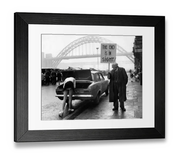 Framed Print : A picture from a series of humurous novelty images taken by Sunday People photographer Framed Print : A picture from a series of humurous novelty images taken by Sunday People photographer