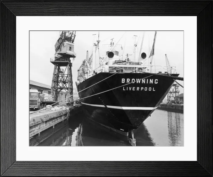 Framed Print : Malt Barley seen here being loaded on to the cargo vessel Browning at Middlesbrough Docks Framed Print : Malt Barley seen here being loaded on to the cargo vessel Browning at Middlesbrough Docks