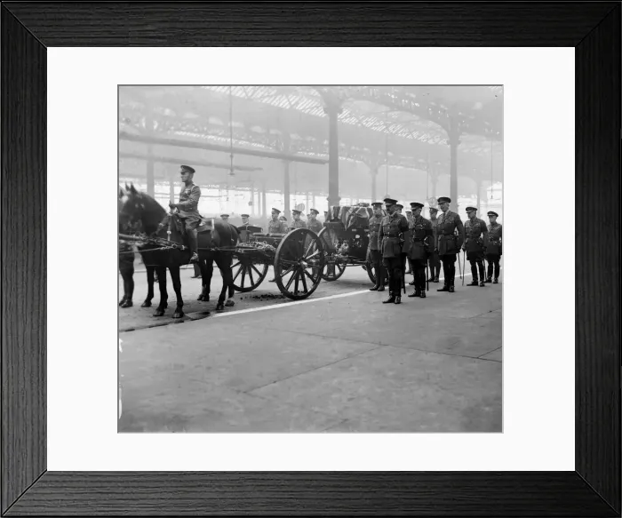 Framed Print : Funeral of The Unknown Soldier November 1920 The honour guard form up around Framed Print : Funeral of The Unknown Soldier November 1920 The honour guard form up around