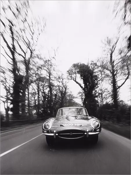 E Type Jaguar sports car April 1961