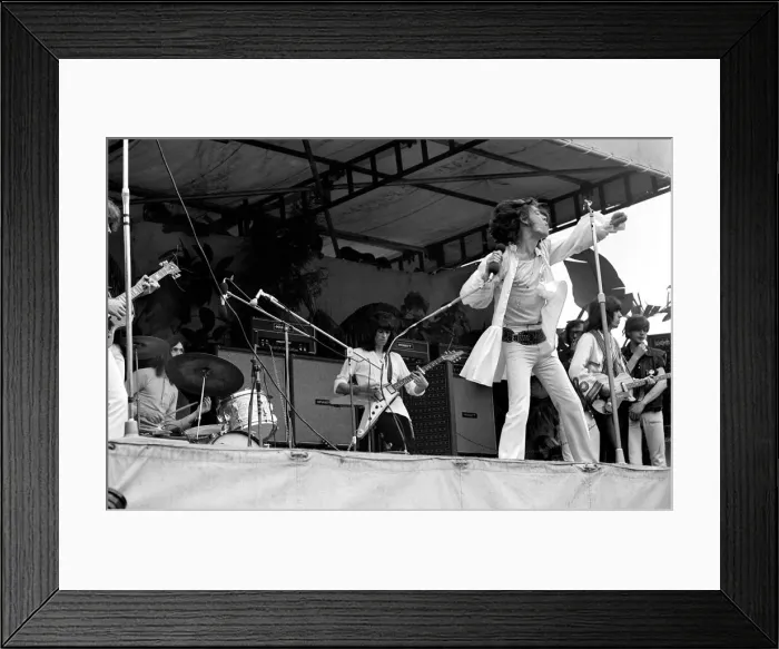 Framed Print : The Rolling Stones on stage at their free concert in London Framed Print : The Rolling Stones on stage at their free concert in London