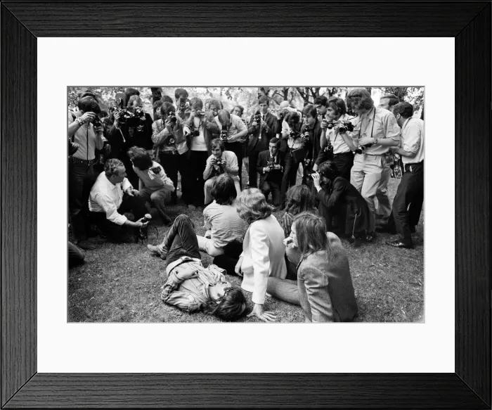 Framed Print : Rolling Stones : The photocall Introducing Mick Taylor (2nd Left Framed Print : Rolling Stones : The photocall Introducing Mick Taylor (2nd Left