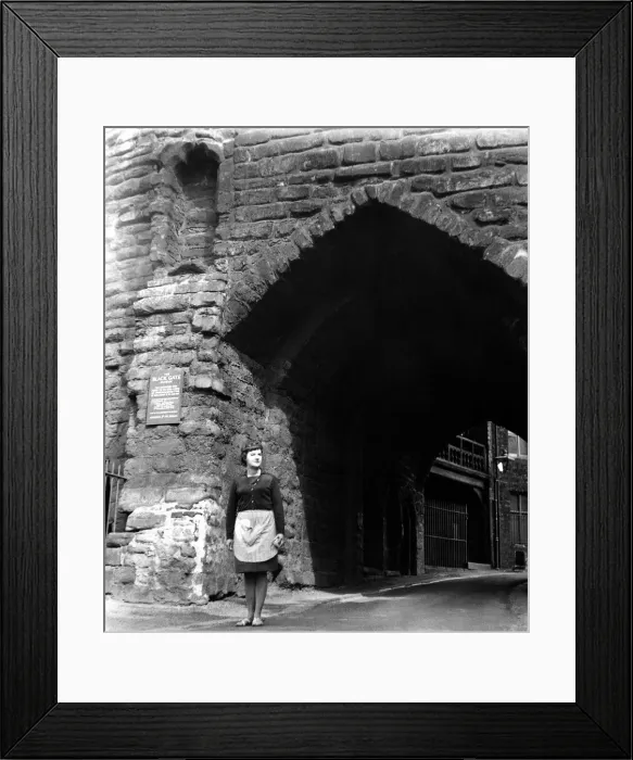 Framed Print : Trodden by the feet of generations, The Black Gate, once a main entrance to the city of