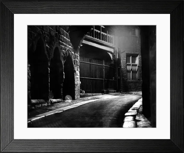 Framed Print : Trodden by the feet of generations, The Black Gate, once a main entrance to the city of Framed Print : Trodden by the feet of generations, The Black Gate, once a main entrance to the city of