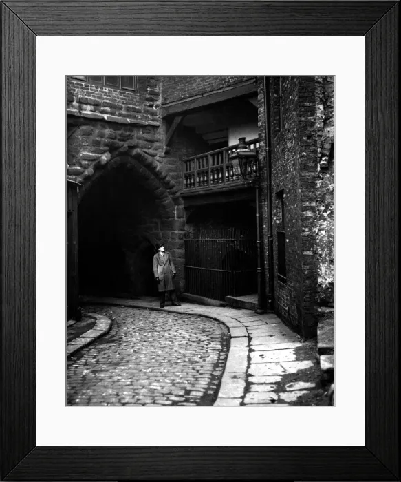 Framed Print : Trodden by the feet of generations, The Black Gate, once a main entrance to the city of Framed Print : Trodden by the feet of generations, The Black Gate, once a main entrance to the city of