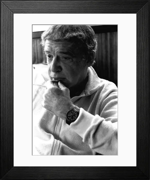 Framed Print : Jazz Drummer Buddy Rich during an interview at the Gosforth Park Hotel in Newcastle Framed Print : Jazz Drummer Buddy Rich during an interview at the Gosforth Park Hotel in Newcastle