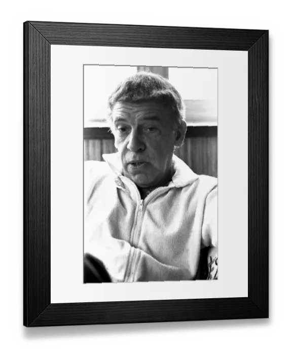 Framed Print : Jazz Drummer Buddy Rich during an interview at the Gosforth Park Hotel in Newcastle Framed Print : Jazz Drummer Buddy Rich during an interview at the Gosforth Park Hotel in Newcastle