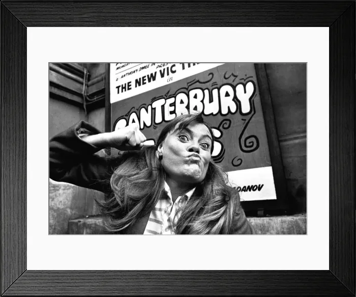 Framed Print : The cast of The Canterbury Tales, performed by the New Vic Theatre at Newcastle