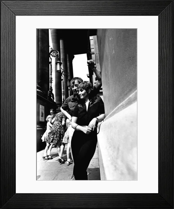 Framed Print : Adrienne Posta and Derek Fowlds at the Theatre Royal, Newcastle where they are appearing Framed Print : Adrienne Posta and Derek Fowlds at the Theatre Royal, Newcastle where they are appearing