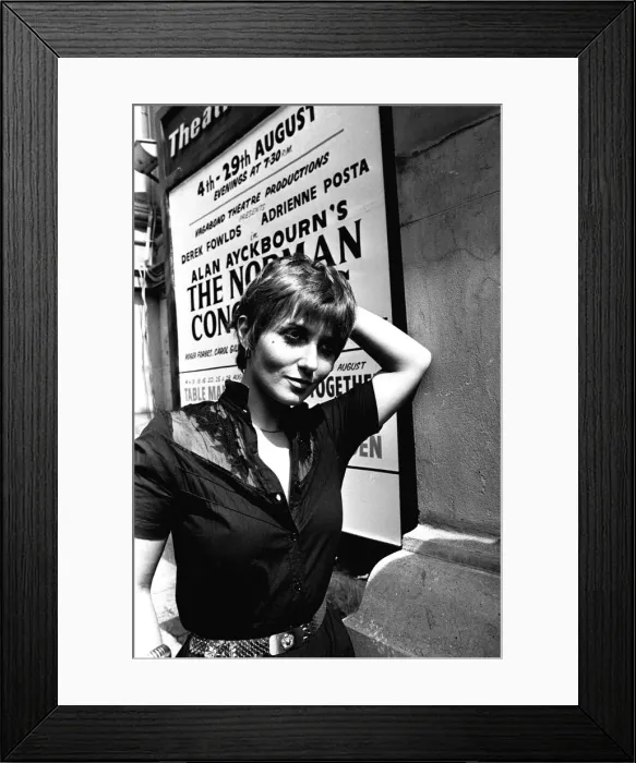 Framed Print : Adrienne Posta and Derek Fowlds at the Theatre Royal, Newcastle where they are appearing Framed Print : Adrienne Posta and Derek Fowlds at the Theatre Royal, Newcastle where they are appearing