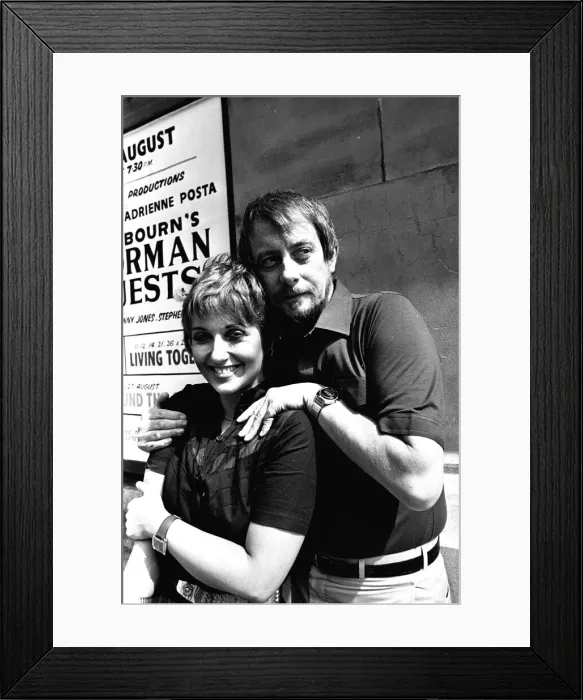 Framed Print : Adrienne Posta and Derek Fowlds at the Theatre Royal, Newcastle where they are appearing Framed Print : Adrienne Posta and Derek Fowlds at the Theatre Royal, Newcastle where they are appearing