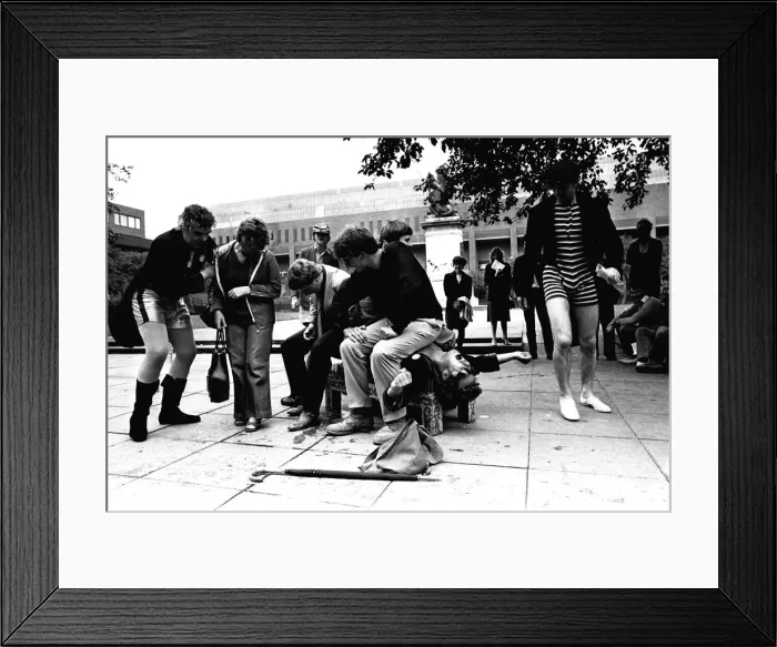 Framed Print : The cast of The Canterbury Tales, performed by the New Vic Theatre at Newcastle Framed Print : The cast of The Canterbury Tales, performed by the New Vic Theatre at Newcastle