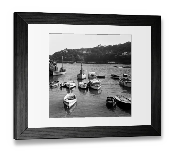 Framed Print : A view of the harbour in Rozel on the island of Jersey, Channel Islands