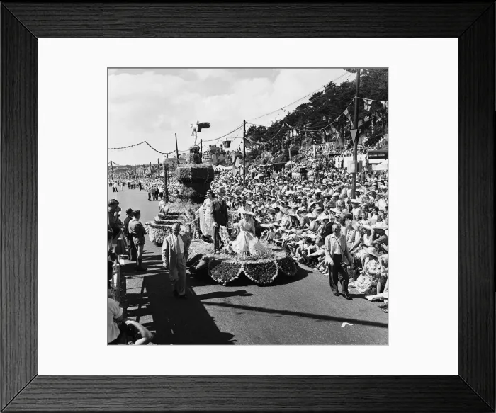 Framed Print : The annual Battle of Flowers carnival held on the Channel Island of Jersey Framed Print : The annual Battle of Flowers carnival held on the Channel Island of Jersey