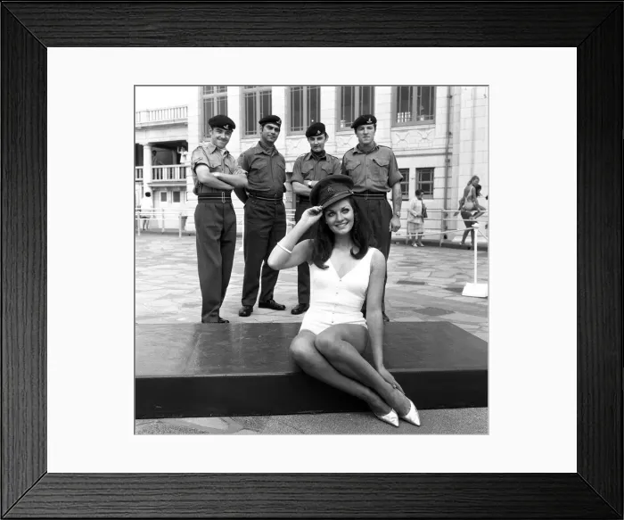 Framed Print : Miss Blackpool 1971, Beauty Competition Heat 4. Model and winner Framed Print : Miss Blackpool 1971, Beauty Competition Heat 4. Model and winner