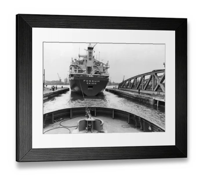 Framed Print : The cargo ship Fossum seen here leaving Middlesbrough Docks. 6th September 1979 Framed Print : The cargo ship Fossum seen here leaving Middlesbrough Docks. 6th September 1979