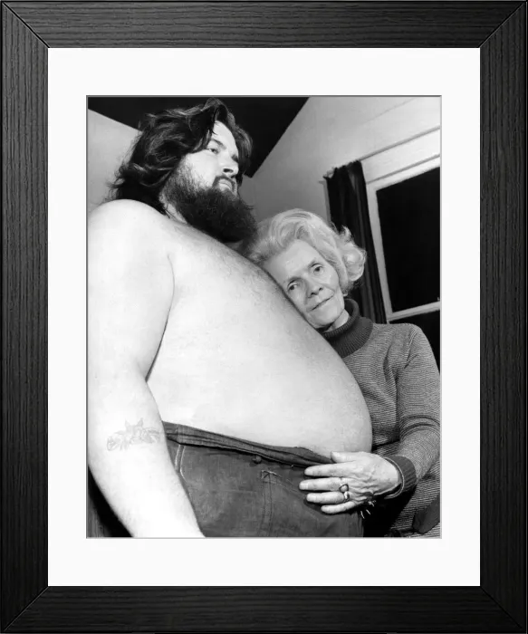 Framed Print : A picture from a series of humurous novelty images taken by Sunday People photographer Framed Print : A picture from a series of humurous novelty images taken by Sunday People photographer