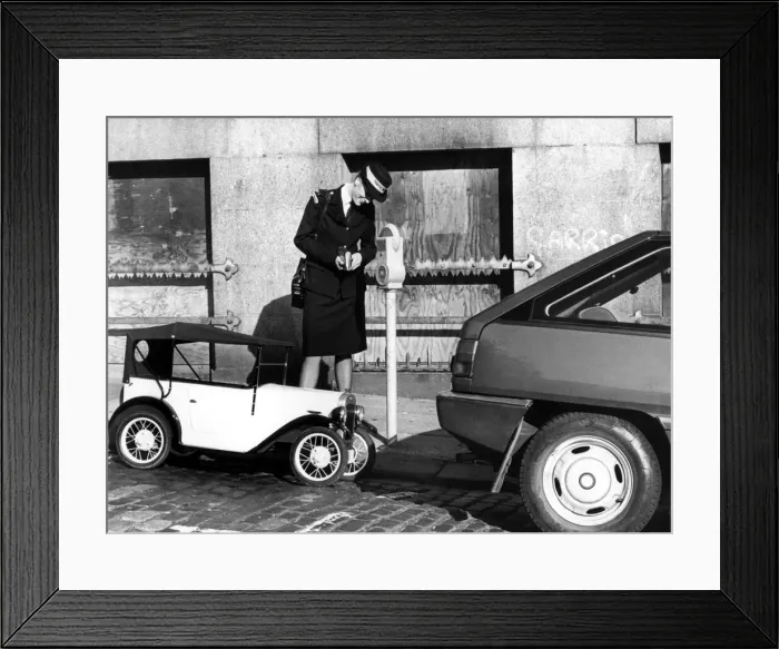 Framed Print : A picture from a series of humurous novelty images taken by Sunday People photographer