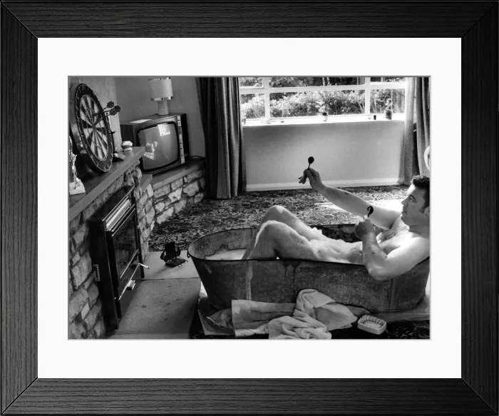 Framed Print : A picture from a series of humurous novelty images taken by Sunday People photographer Framed Print : A picture from a series of humurous novelty images taken by Sunday People photographer