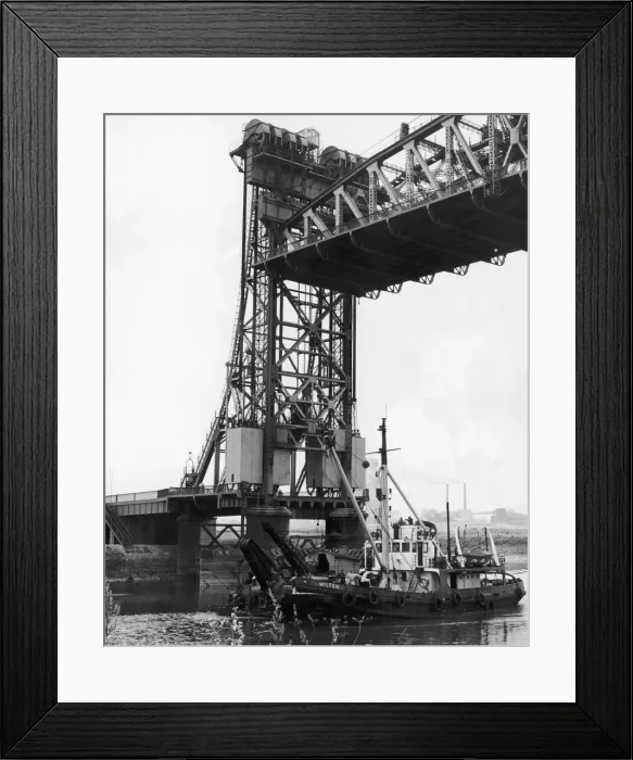 Framed Print : The dredger Wilton seen here passing under the Newport lifting bridge. 9th July 1971 Framed Print : The dredger Wilton seen here passing under the Newport lifting bridge. 9th July 1971