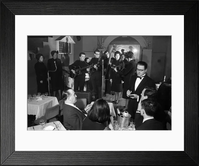 Framed Print : Salvation Army March 1964 at the opening of the Blue Angel Night Club in Mayfair Framed Print : Salvation Army March 1964 at the opening of the Blue Angel Night Club in Mayfair