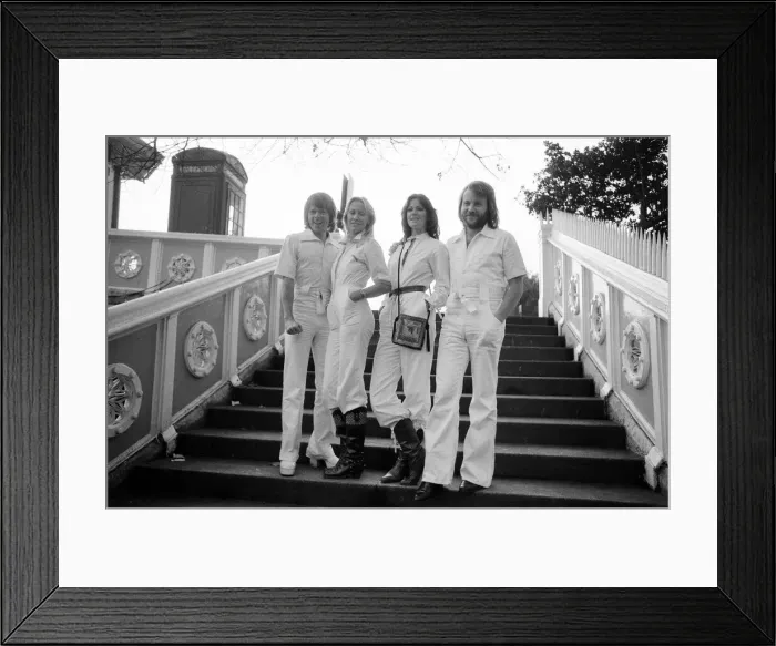 Framed Print : Swedish pop group ABBA consisting of Agnetha Faltskog, Bjorn Ulvaeus Framed Print : Swedish pop group ABBA consisting of Agnetha Faltskog, Bjorn Ulvaeus