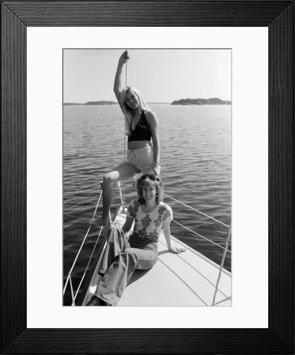 Framed Print : Swedish pop group ABBA consisting of Agnetha Faltskog, Bjorn Ulvaeus Framed Print : Swedish pop group ABBA consisting of Agnetha Faltskog, Bjorn Ulvaeus