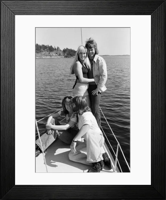 Framed Print : Swedish pop group ABBA consisting of Agnetha Faltskog, Bjorn Ulvaeus Framed Print : Swedish pop group ABBA consisting of Agnetha Faltskog, Bjorn Ulvaeus