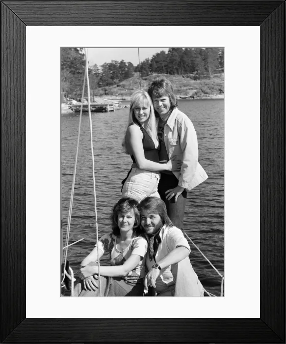 Framed Print : Swedish pop group ABBA consisting of Agnetha Faltskog, Bjorn Ulvaeus Framed Print : Swedish pop group ABBA consisting of Agnetha Faltskog, Bjorn Ulvaeus