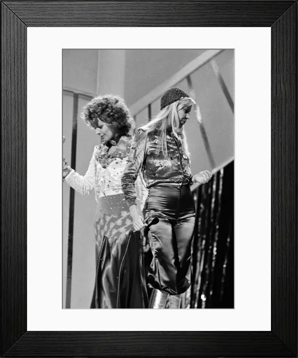 Framed Print : The Eurovision Song Contest. Abba the Swedish pop group who competed in the 1974 Framed Print : The Eurovision Song Contest. Abba the Swedish pop group who competed in the 1974