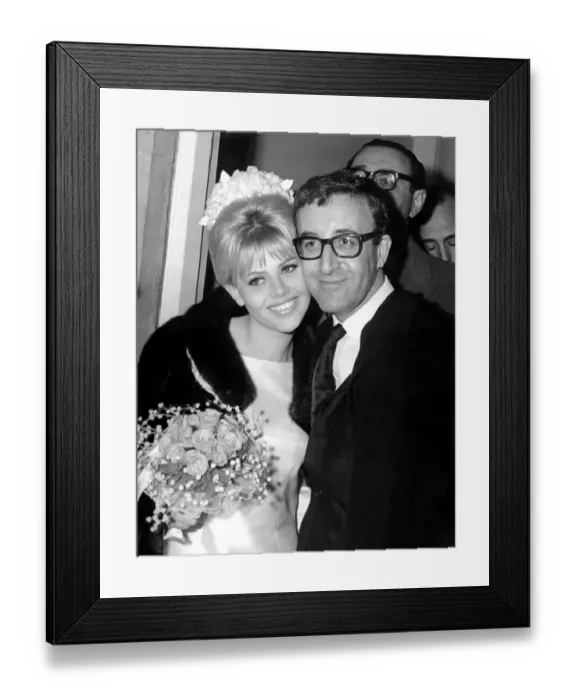 Framed Print : Peter Sellers married Swedish actress Britt Ekland by special licence at Guildford Framed Print : Peter Sellers married Swedish actress Britt Ekland by special licence at Guildford