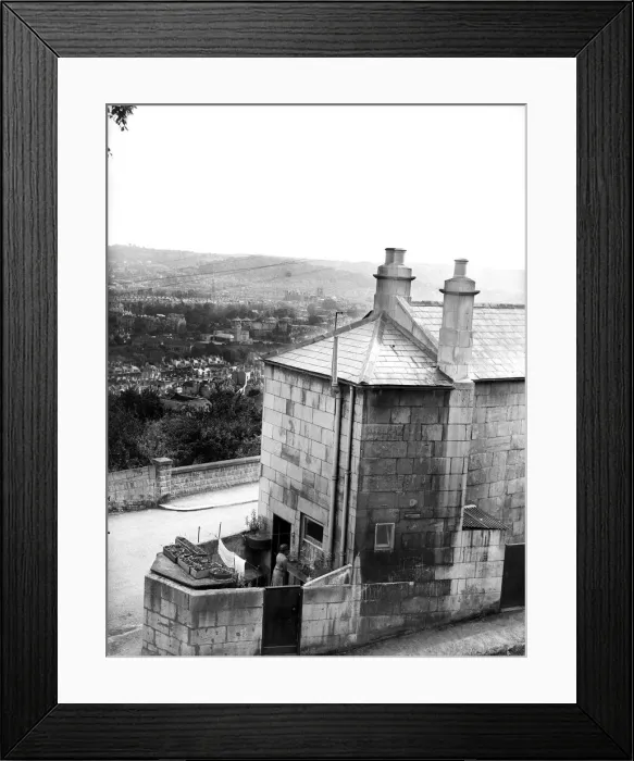 Framed Print : View looking across to Bloomfield Tump, Bath, 9th August 1951 Framed Print : View looking across to Bloomfield Tump, Bath, 9th August 1951