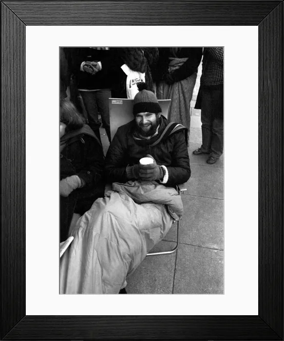 Framed Print : Elton John fans spent the night in sub-zero temperatures to make sure of getting tickets Framed Print : Elton John fans spent the night in sub-zero temperatures to make sure of getting tickets