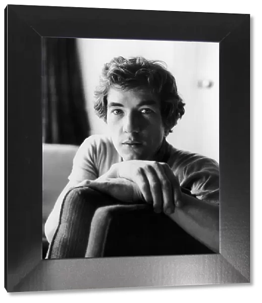 Ian McKellen photographed at his flat in West London. 1st October 1969