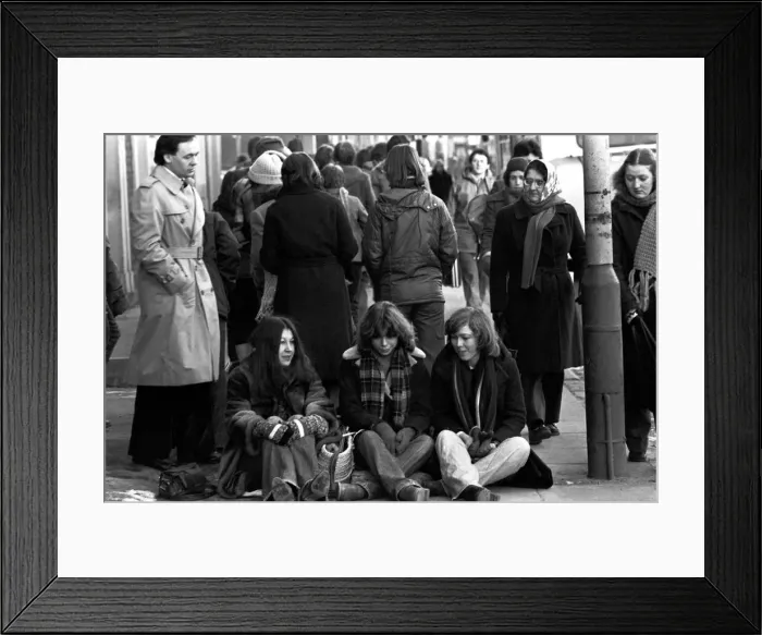 Framed Print : Elton John fans spent the night in sub-zero temperatures to make sure of getting tickets