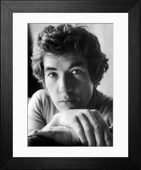 Framed Print : Ian McKellen photographed at his flat in West London. 1st October 1969 Framed Print : Ian McKellen photographed at his flat in West London. 1st October 1969